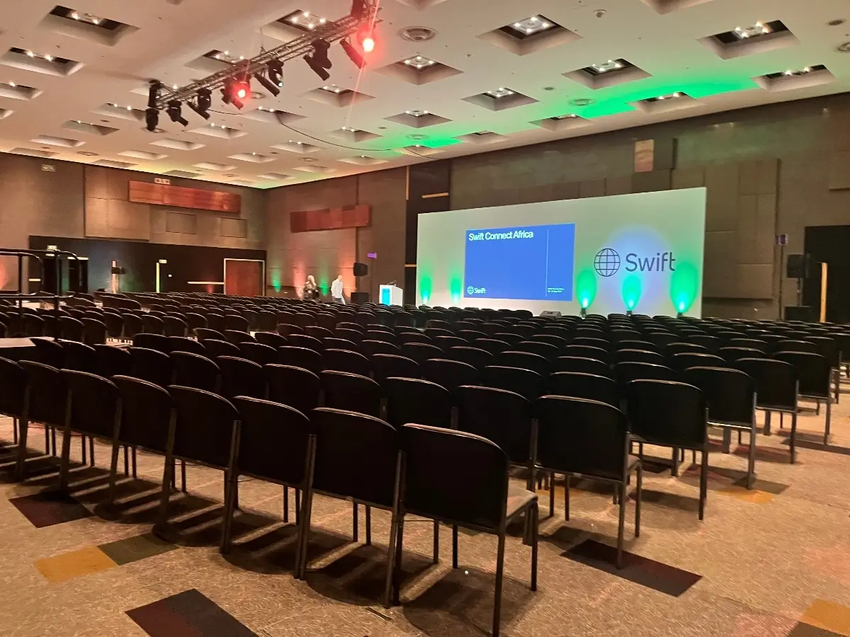 Conference room setup shown in the ESI tourism portfolio