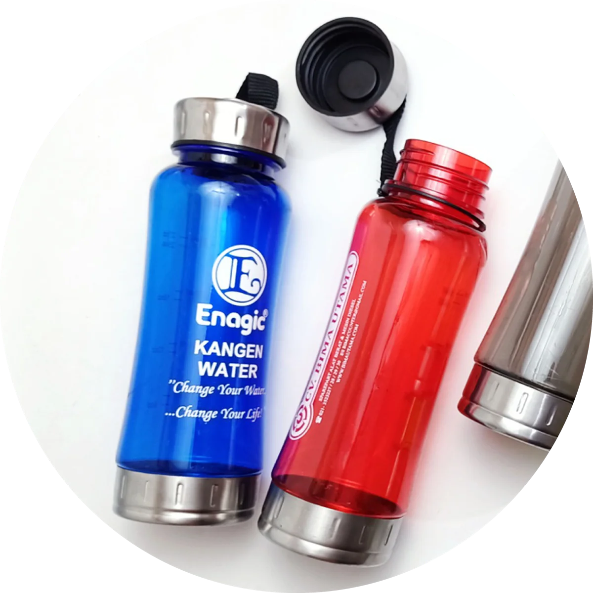Branded reusable bottles and travel drinkware